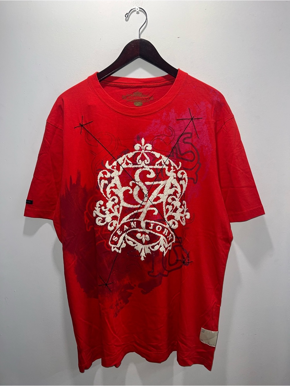 👕🌶 Y2K Sean John "Crest" Puff Print AOP Grunge T-Shirt